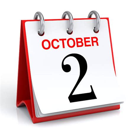 October 2nd Calendar